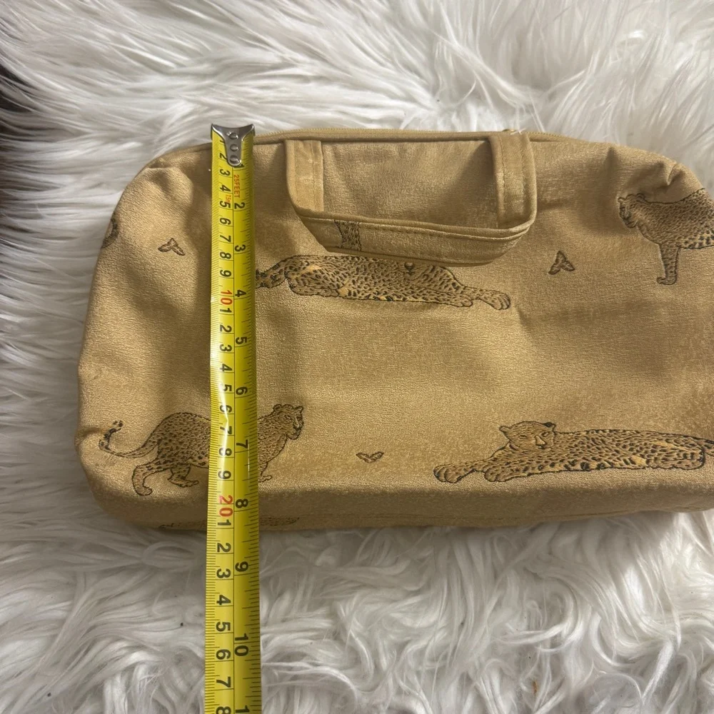 Stylish Tan Leopard Print Women's Bag - Picture 4 of 6